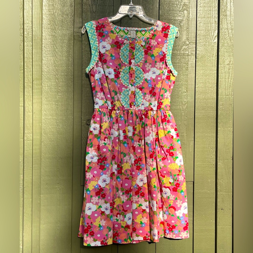 Matilda Jane “Leah” Spring Floral Cotton Dress Fit & flare Women’s size: M